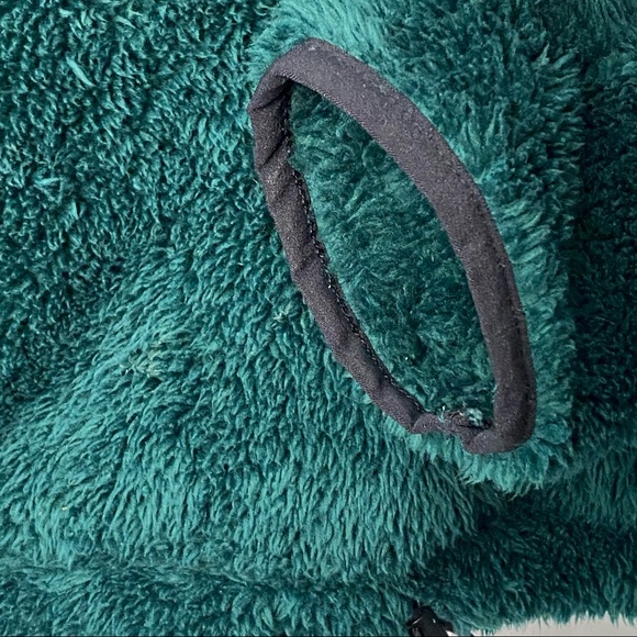 PINK Victoria Secret Women’s Dark Green 1/2 Zip Pullover Sherpa Fleece Jacket S - Picture 7 of 13